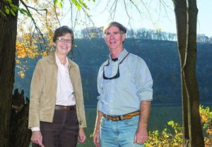 Susan Warner-Mills and Geoff Goodenow of the Linn Conservancy.
